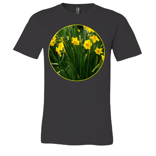 Daffodils in Green - Unisex Jersey Short Sleeve Tee - Bella+Canvas+Mug 'n Tee