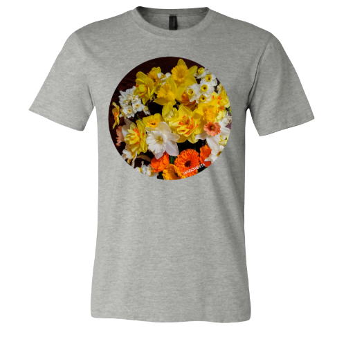 Large Daffodil Bouquet-Unisex Jersey Short Sleeve Tee - Bella+Canvas+Mug 'n Tee