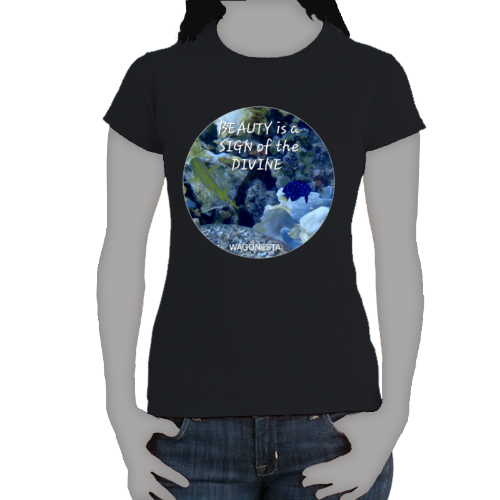 FAITH - BEAUTY is a SIGN of the DIVINE- Women's 100% Cotton Short Sleeve Tee