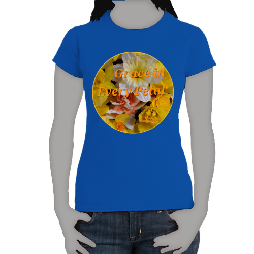 FAITH - GRACE IN EVERY PETAL- Women's 100% Cotton Short Sleeve Tee