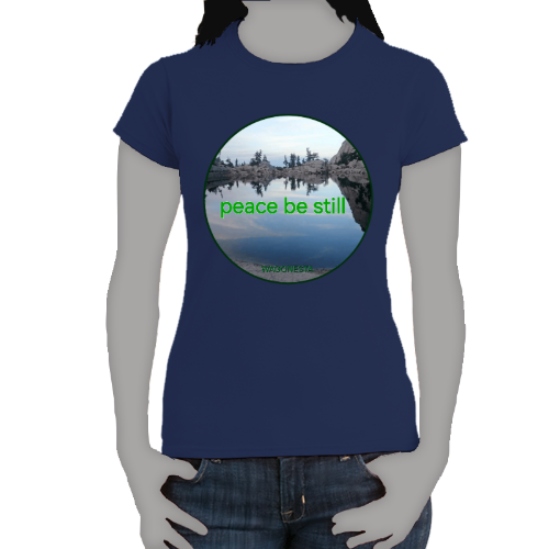 FAITH - PEACE BE STILL - Women's 100% Cotton Short Sleeve Tee