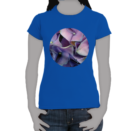 Lavender Blue Hydrangea- Women's Softstyle Tee - Gildan + Mug 'n Tee