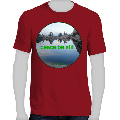 FAITH - PEACE BE STILL- Men's Short Sleeve Tee Shirt