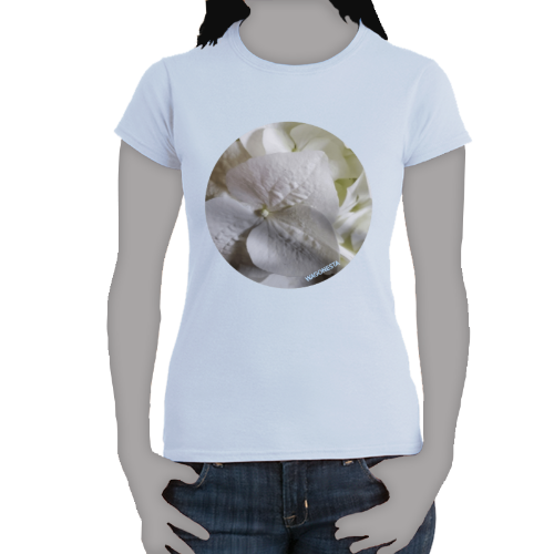 White Lacy Hydrangea- Women's Softstyle Tee - Gildan -Mug-'n Tee