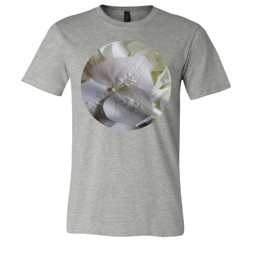 White Hydrangea- Unisex Jersey Short Sleeve Tee - Bella+Canvas + Mug 'n Tee