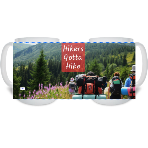 15 oz Ceramic Mug - Wagonesta- Hikers Gotta Hike