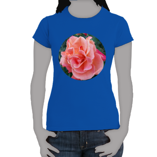 Peach Rose - Women's Softstyle Tee - Gildan- Mug 'n  Tee