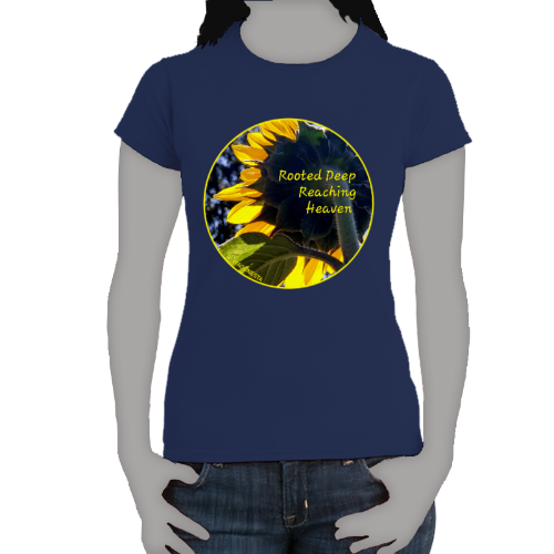 FAITH - ROOTED DEEP, REACHING HEAVEN - Women's 100% Cotton Short Sleeve Tee