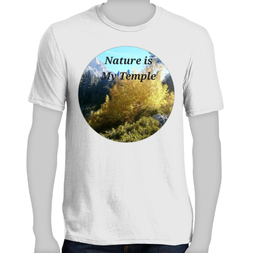 FAITH - NATURE IS MY TEMPLE- Men's Short Sleeve Tee Shirt