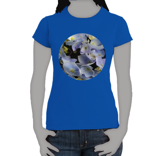 Light Periwinkle Hydrangeas- Women's Softstyle Tee - Gildan + Mug 'n Tee