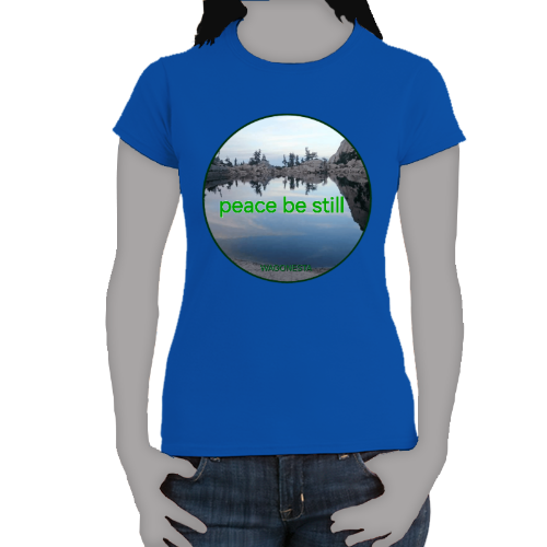 FAITH - PEACE BE STILL - Women's 100% Cotton Short Sleeve Tee