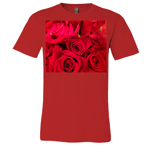 Red Roses - Unisex Jersey Short Sleeve Tee - Bella+Canvas + Mug 'n Tee