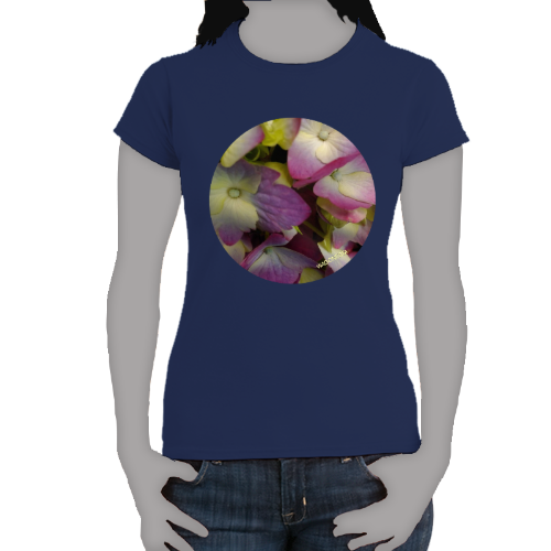 Lavender Yellow  Hydrangea - Women's Softstyle Tee - Gildan + Mug 'n Tee