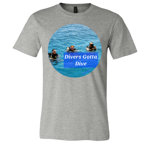 Divers gotta Dive - Unisex Jersey Short Sleeve Tee - Bella+Canvas+Mug 'n Tee