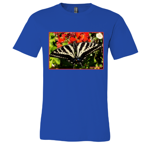 Butterfly on Centranthus- Unisex Jersey Short Sleeve Tee - Bella+Canvas +Mug 'n Tee