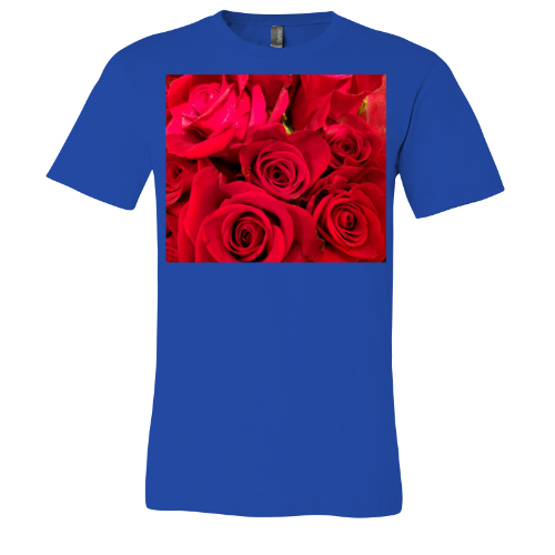 Red Roses - Unisex Jersey Short Sleeve Tee - Bella+Canvas + Mug 'n Tee