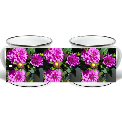 Enamel Mug - Wagonesta - Bright Pink Blooms