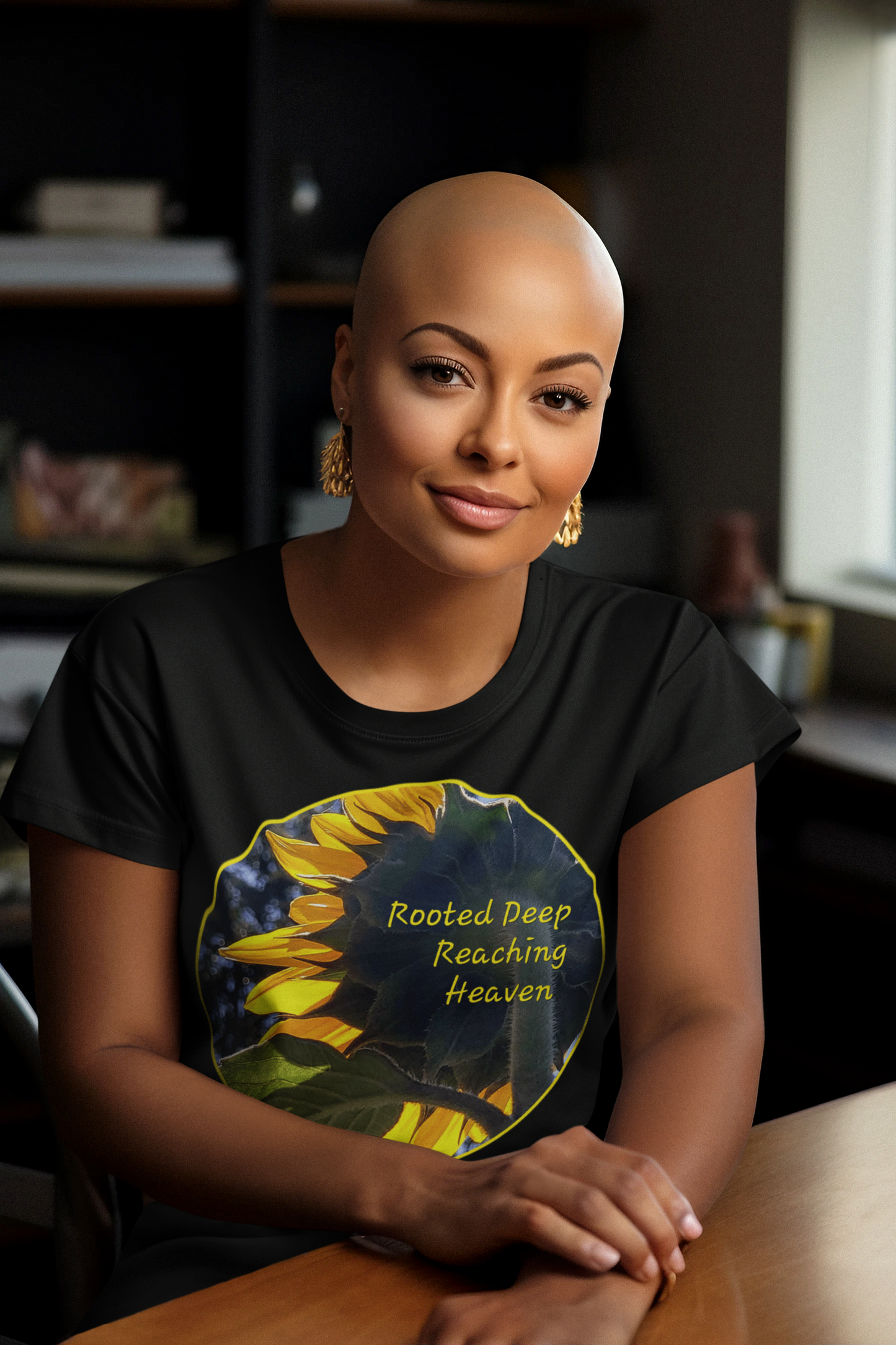 FAITH - ROOTED DEEP, REACHING HEAVEN - Women's 100% Cotton Short Sleeve Tee